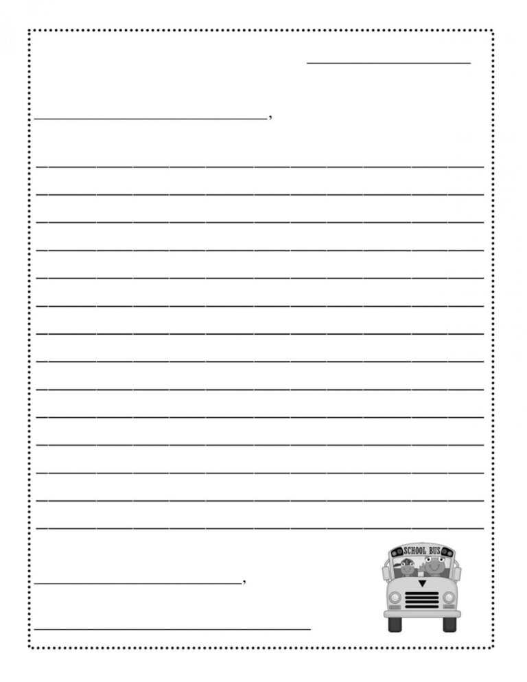 022 Free Letter Writing Template Best Ideas Download Format With Blank ...