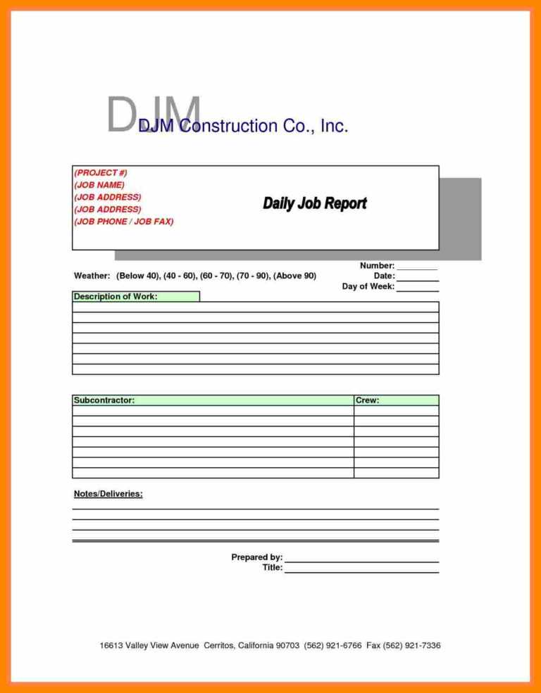 Machine Breakdown Report Template – Xfanzexpo.com