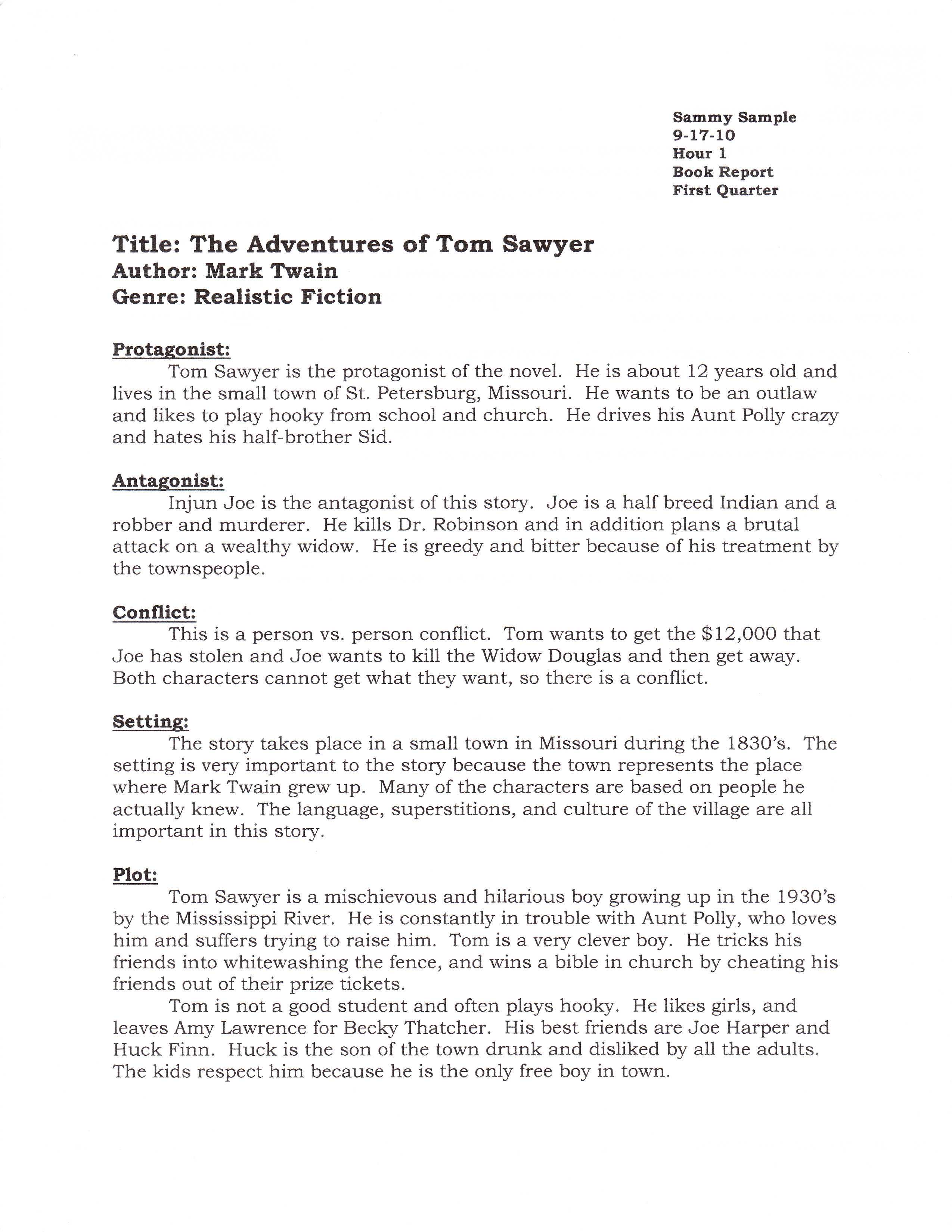 report essay example pdf