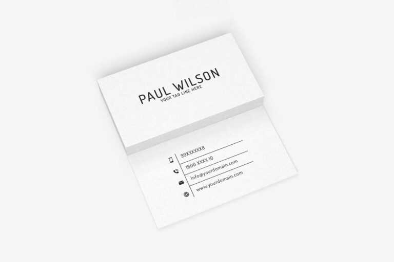 Business Card Template Size Photoshop