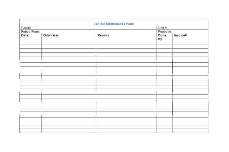 Fleet Report Template