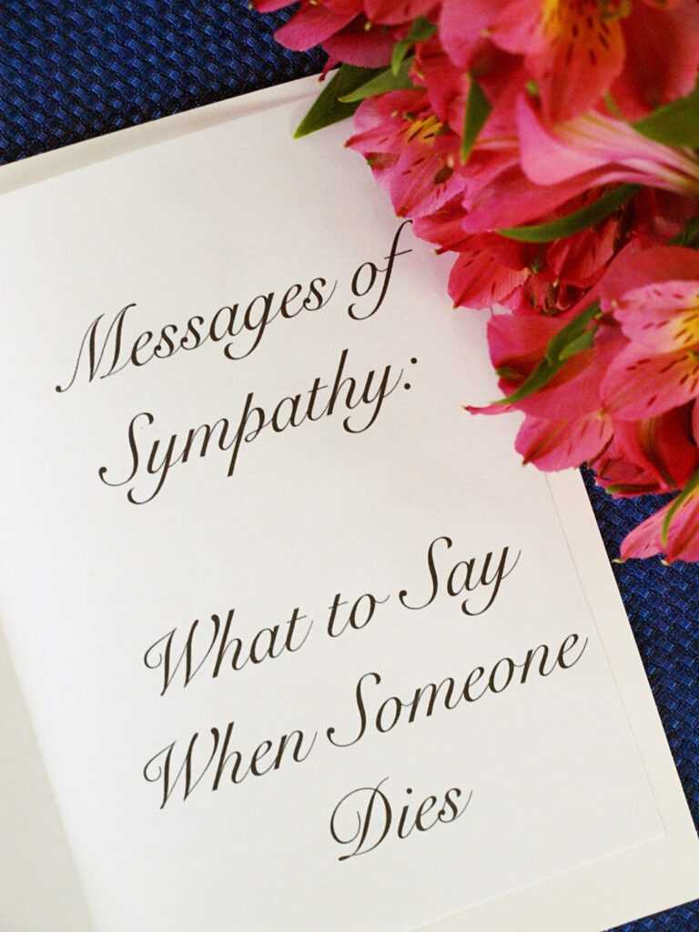 50 Messages Of Sympathy What To Say When Someone Dies For Sympathy 