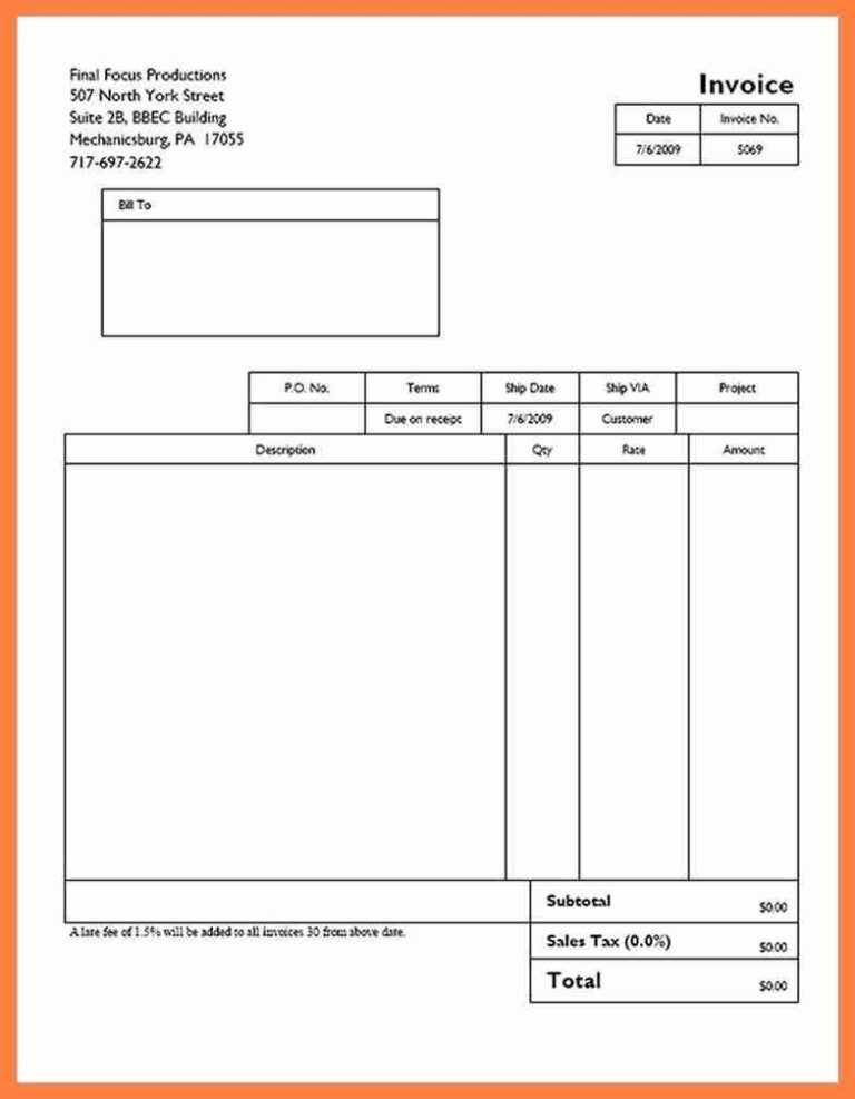 8 Quickbooks Invoice Templates Free Appointmentletters With Quick Book ...