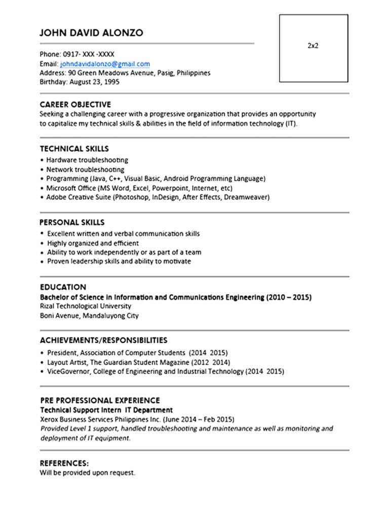 9 Cv Templates Word 2010 Uaopt Templatesz234 (Resume intended for ...