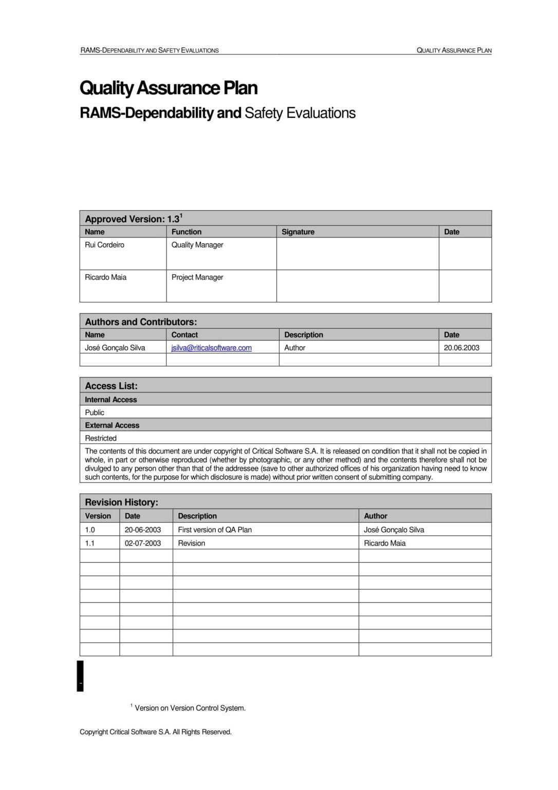 9 Software Quality Assurance Plan Examples Pdf Examples Inside 