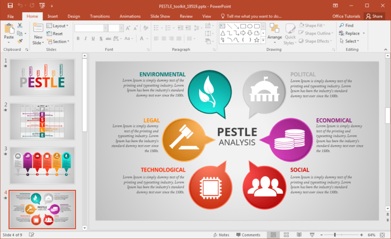 Animated Pestle Analysis Presentation Template For Powerpoint In Pestel ...