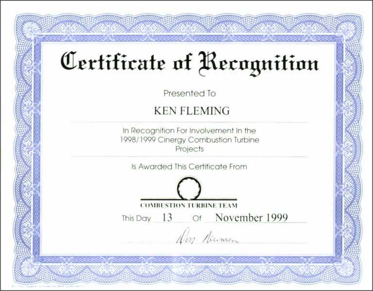 Appreciation Certificate Templates For Word Inside Template For ...