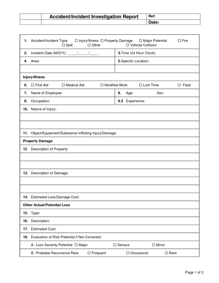 Best Photos Of Investigation Report Template – Sample Inside ...