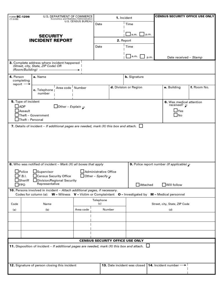 Physical Security Report Template