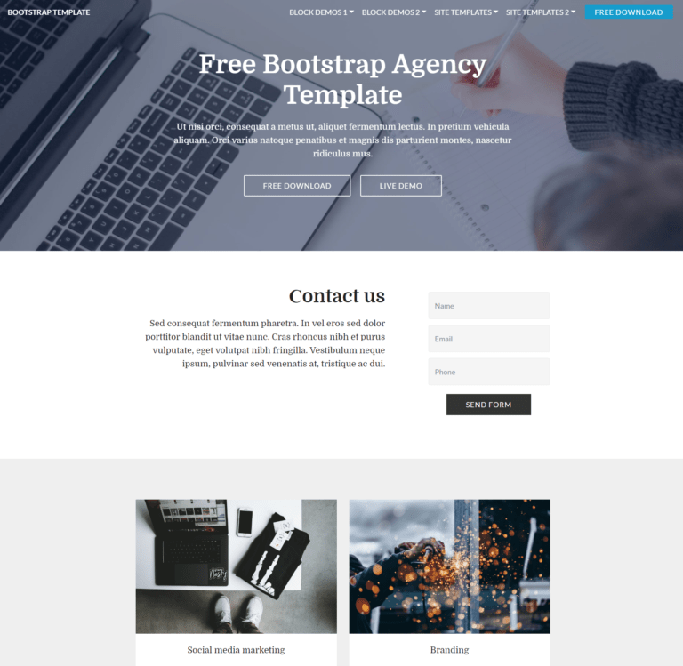 Blank Html Template Free Download