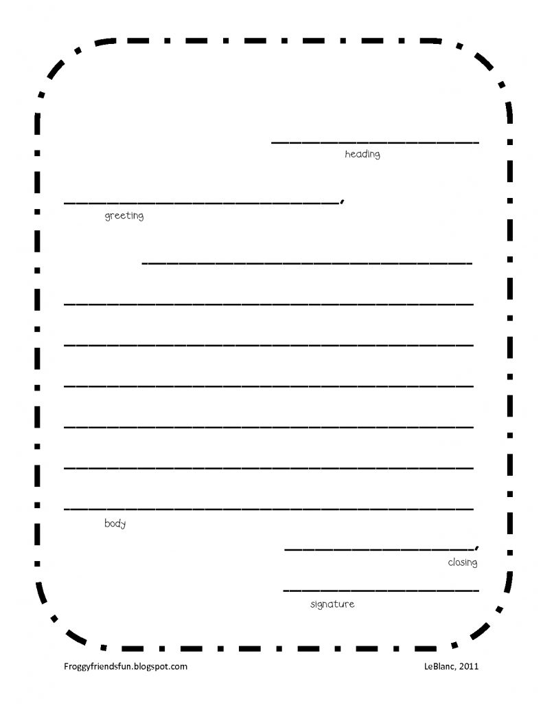 Blank Letter Writing Template Free Letter Templates Pertaining To Blank Letter Writing 