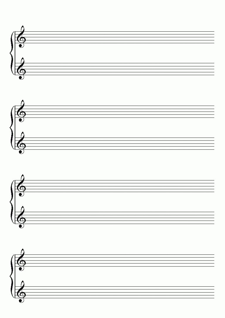 Blank Sheet Music Template For Word Yeni Mescale Co Blank Intended For ...