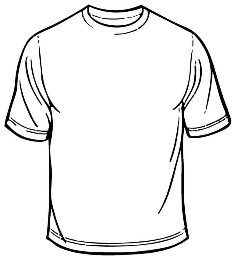 Blank T Shirt Coloring Sheet Printable | T Shirt Coloring Page For ...