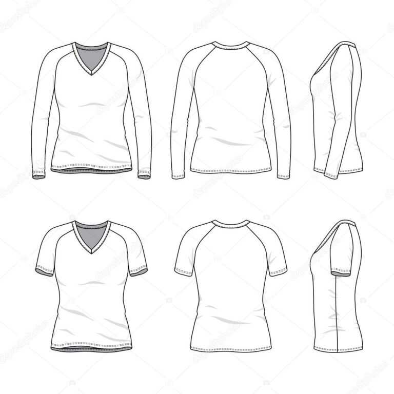 shirt-template-white-v-neck-t-shirt-template-png-download-original