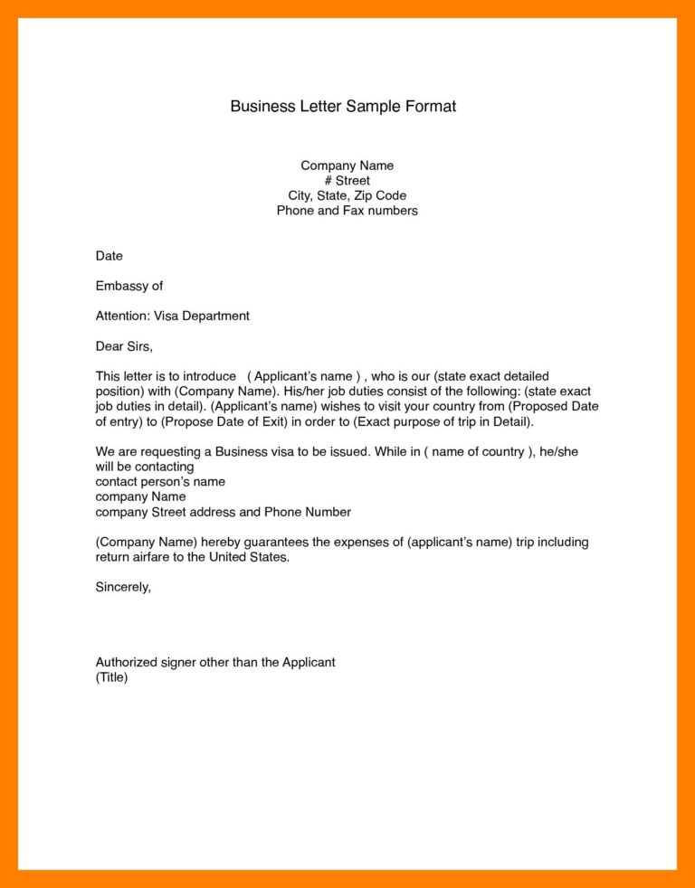 Business Letter Format Word (14) | Bank Statement Pertaining To ...