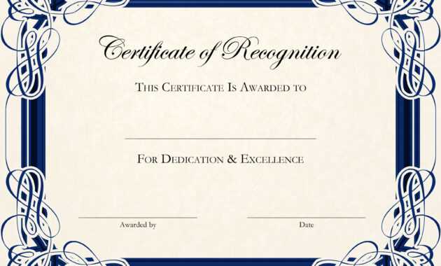 Certificate Of Participation Template Doc