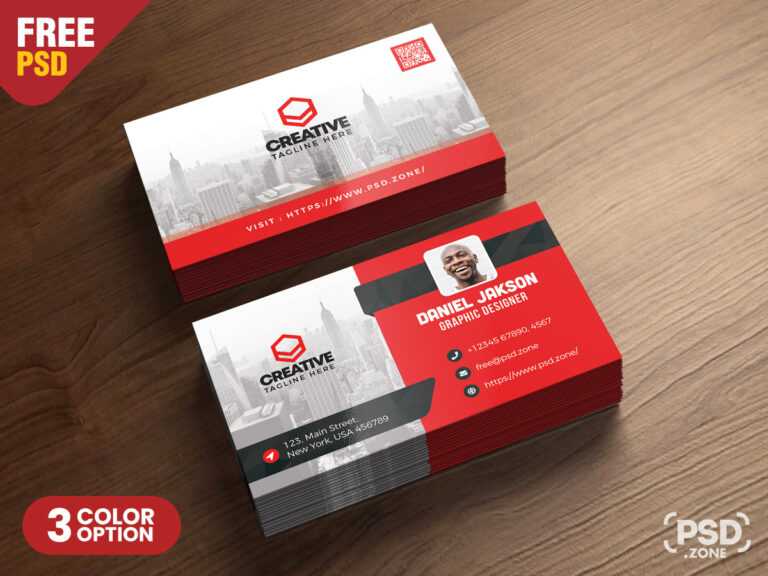 Name Card Photoshop Template