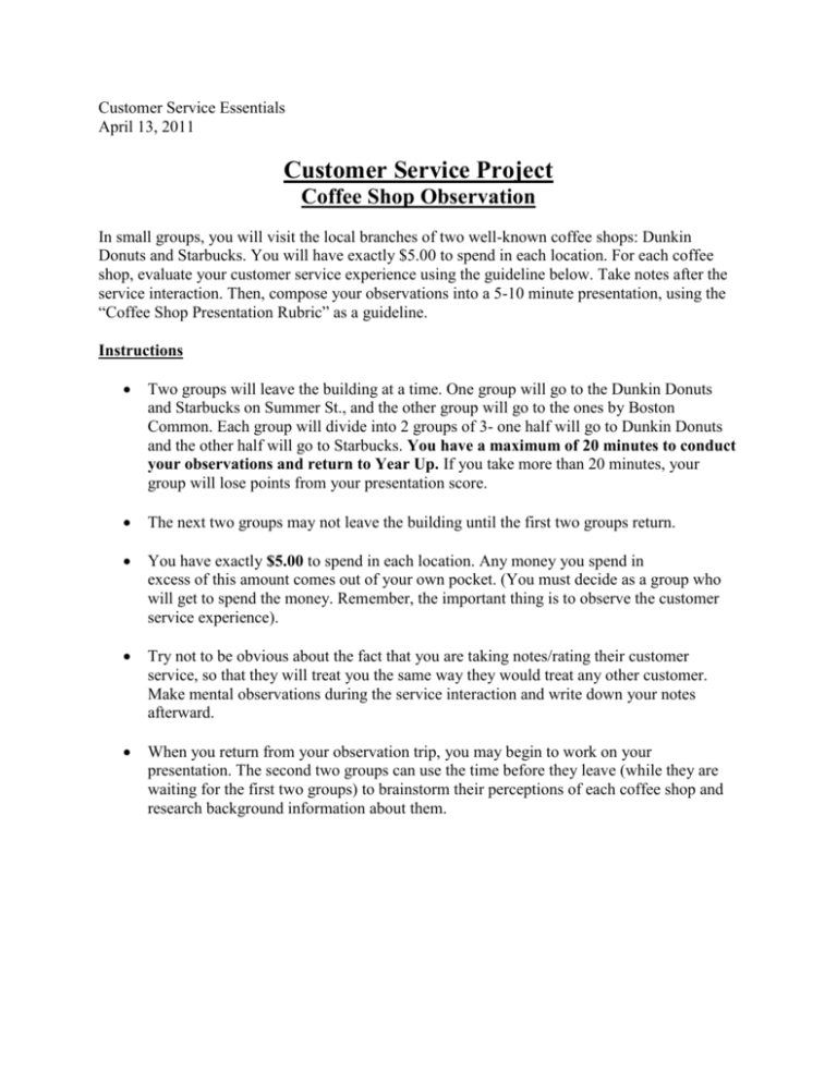 starbucks delivering customer service case study analysis ppt