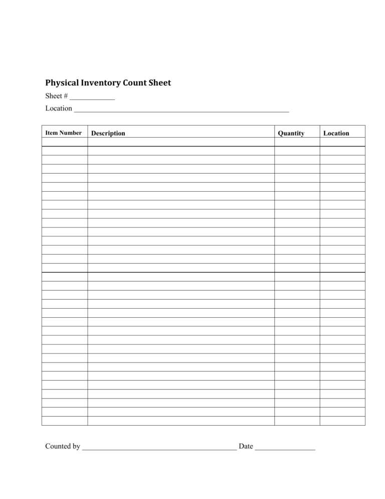 Download Inventory Checklist Template | Excel | Pdf | Rtf With Regard ...