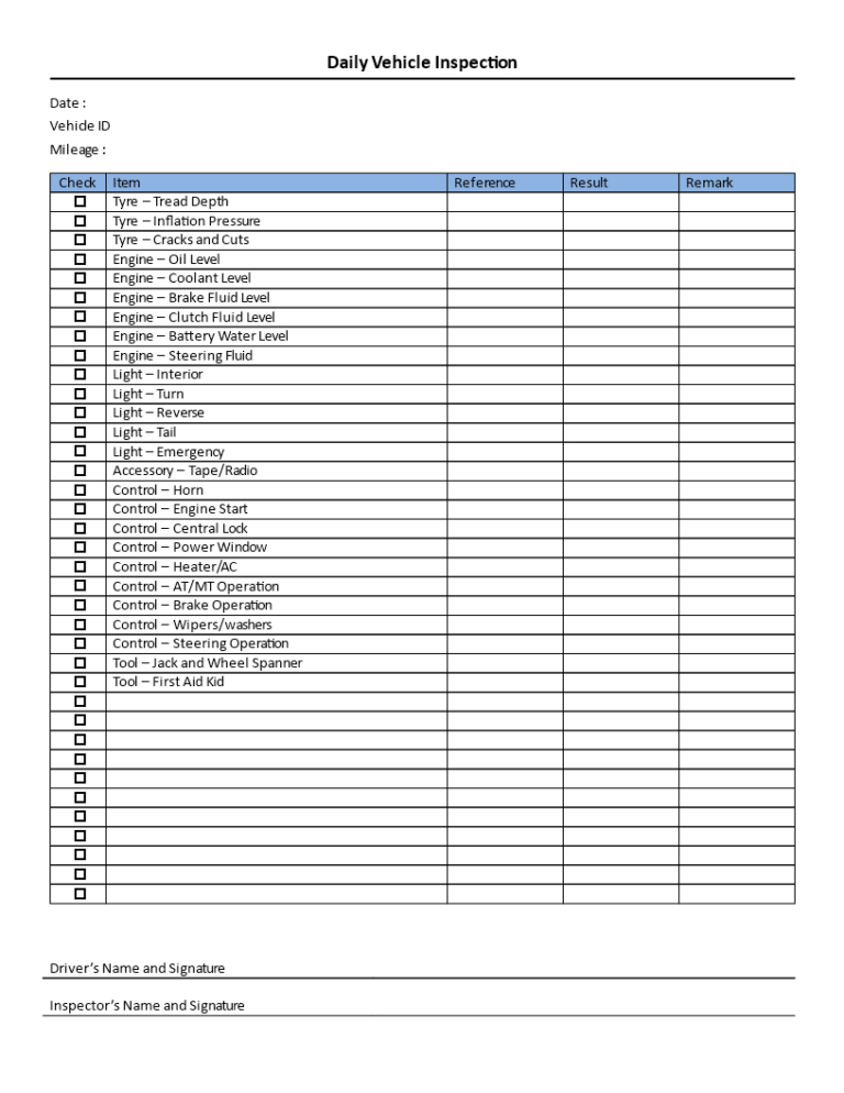 download-this-daily-vehicle-inspection-checklist-template-to-inside-daily-inspection-report