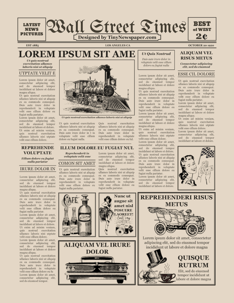 Editable Newspaper Template Google Docs Throughout Old Newspaper 