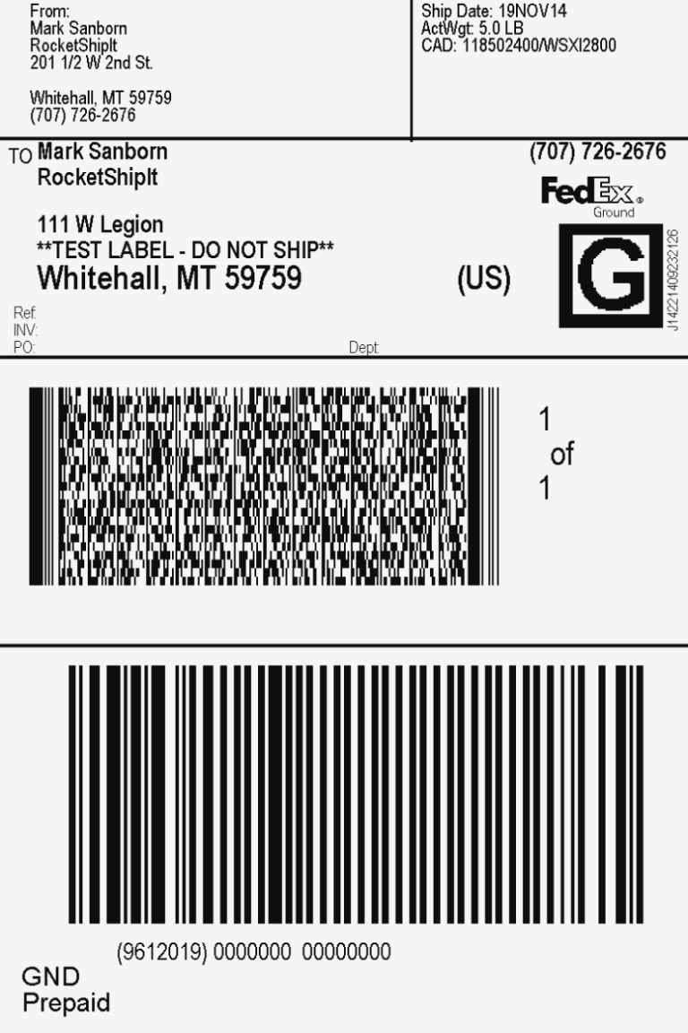 Fedex Label Template Word – Xfanzexpo.com