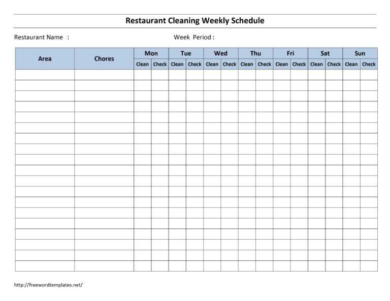 free-cleaning-schedule-forms-excel-format-and-payroll-in-blank-cleaning-schedule-template