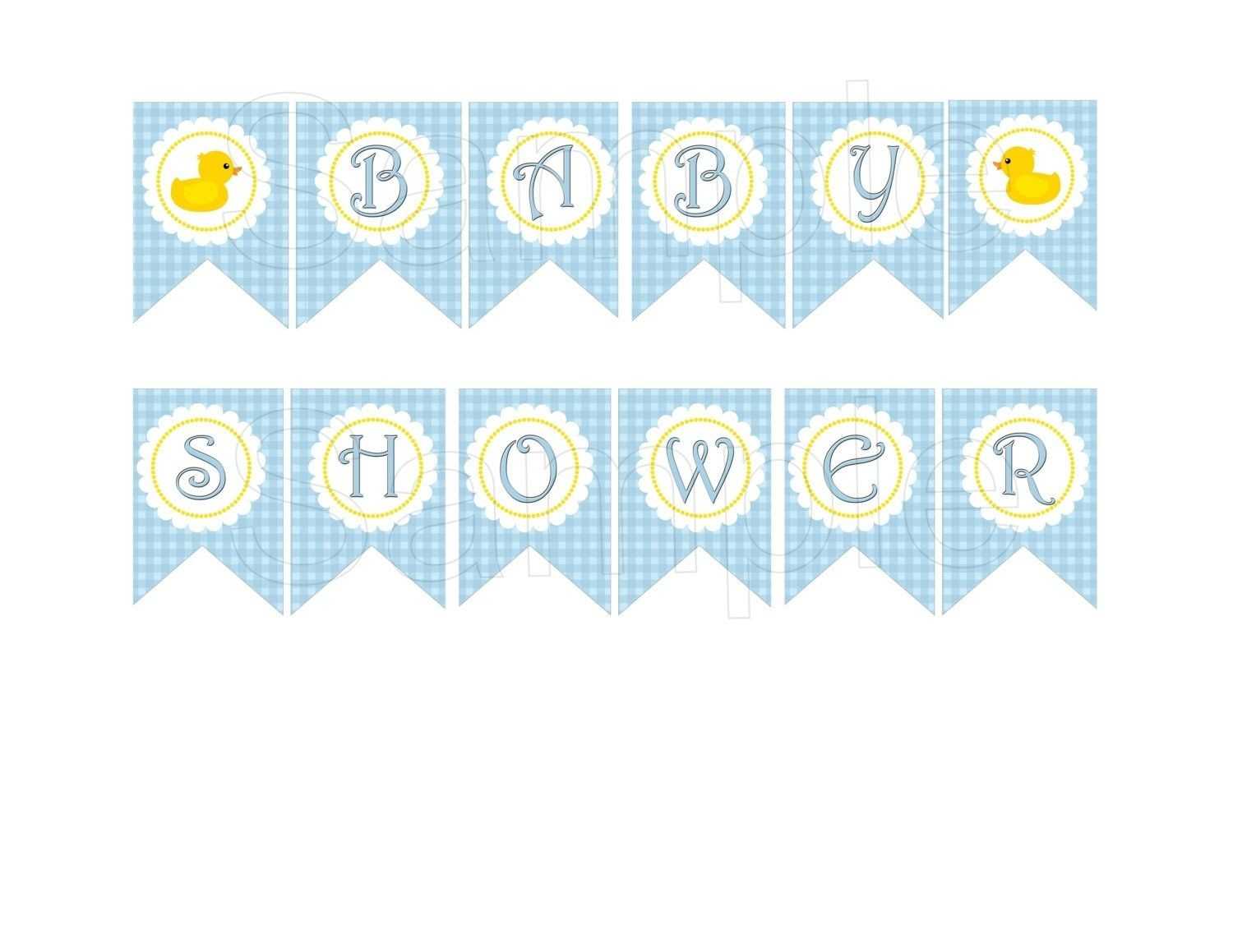 Free Printable Baby Shower Banner Templates Website Templates In Baby