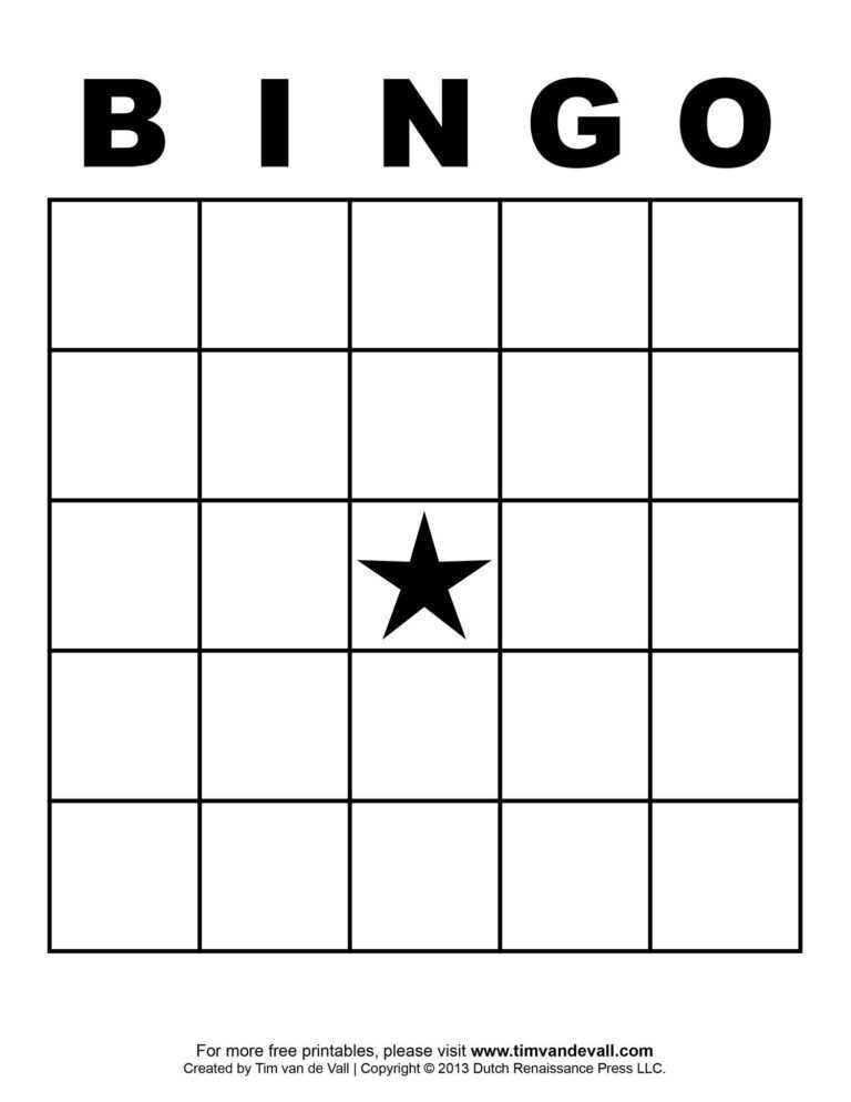 Free Printable Blank Bingo Cards Template 4 X 4 Classroom Within