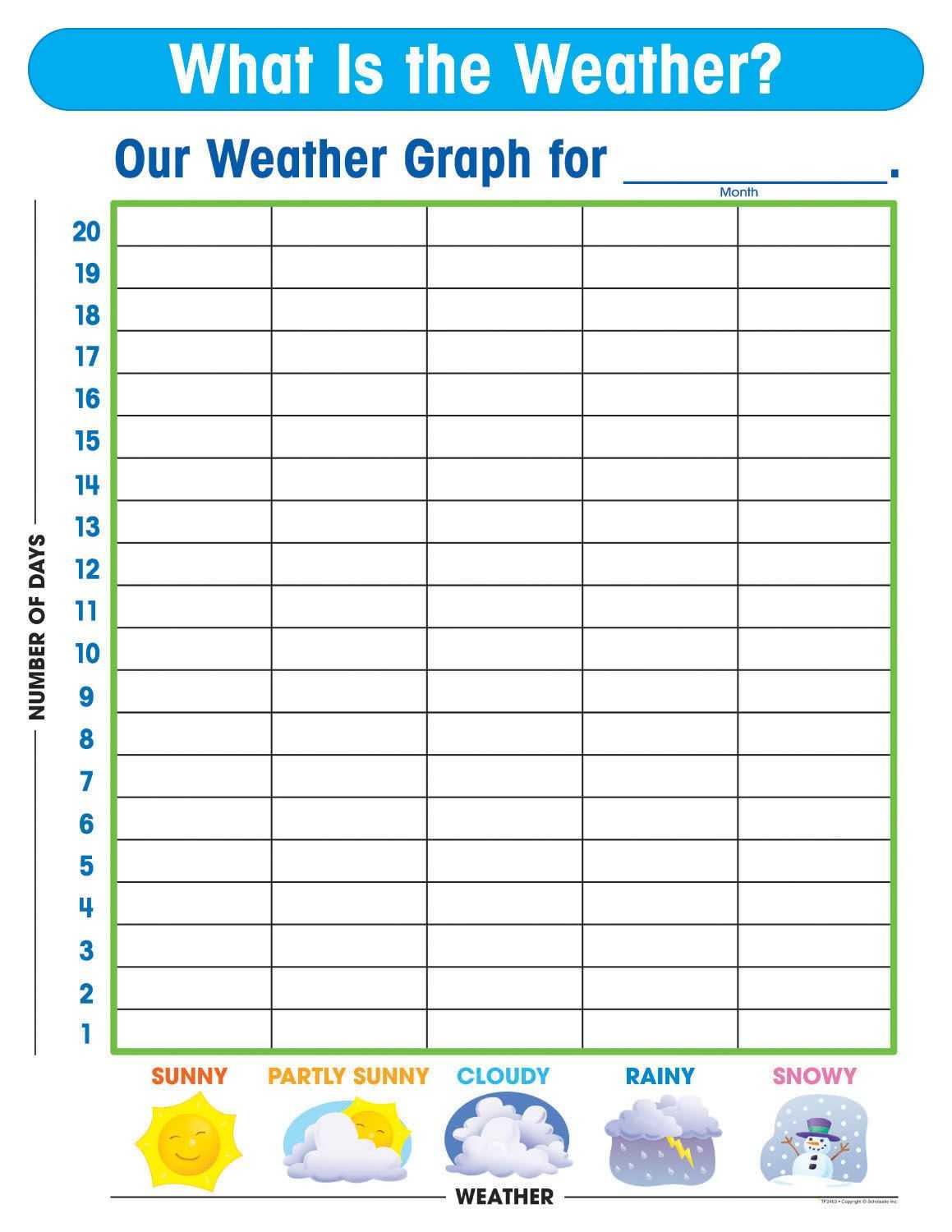 Free Printable Weather Graphs For Kindergarten Throughout Kids Weather 