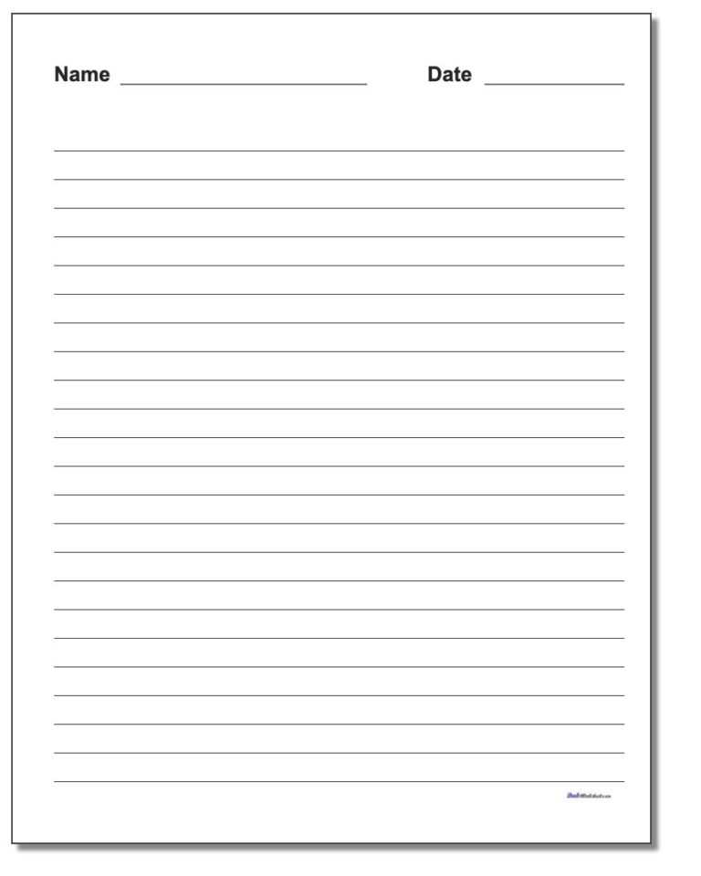 Handwriting Paper Pertaining To Ruled Paper Word Template ...