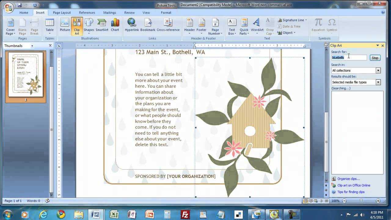  How To Create A Flyer In Ms Word mp4 Within Templates For Flyers In 