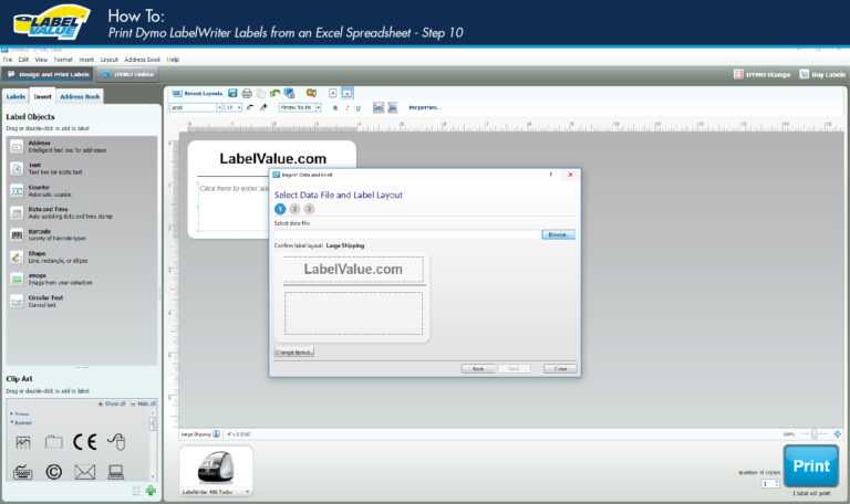 how-to-print-labels-from-an-excel-spreadsheet-using-a-dymo-regarding