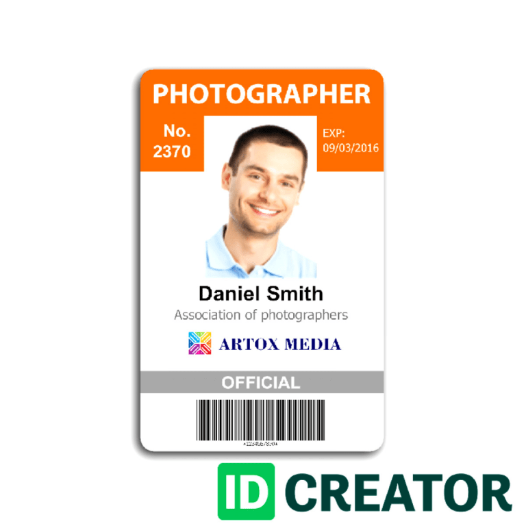 id card template cdr free download