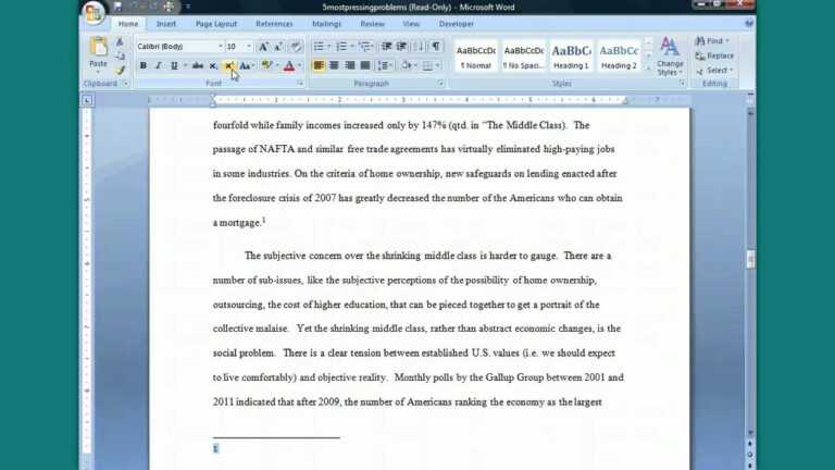 Inserting A Footnote In Word (Turabian Footnote Bib. Style) With ...