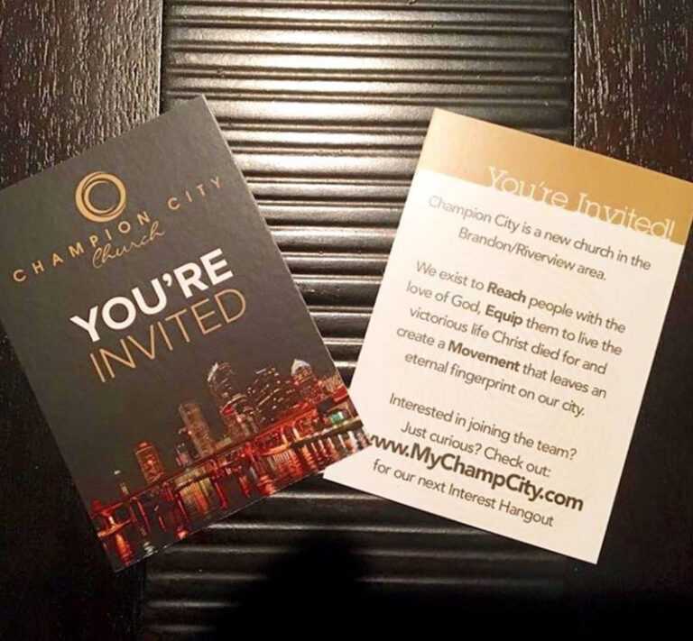 Invitation Cards Outreach Evangelism Invitations Inside Church