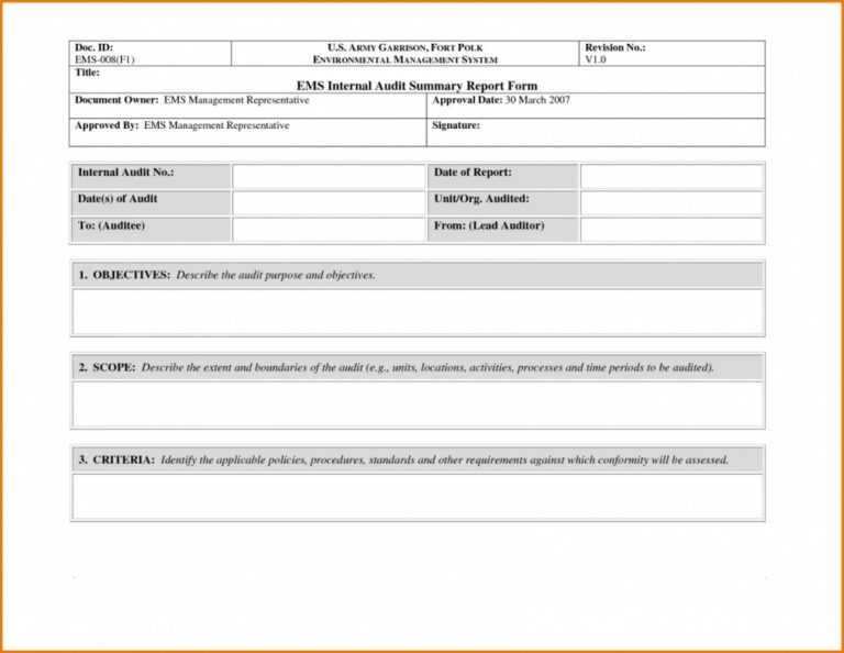 Ncr Report Template