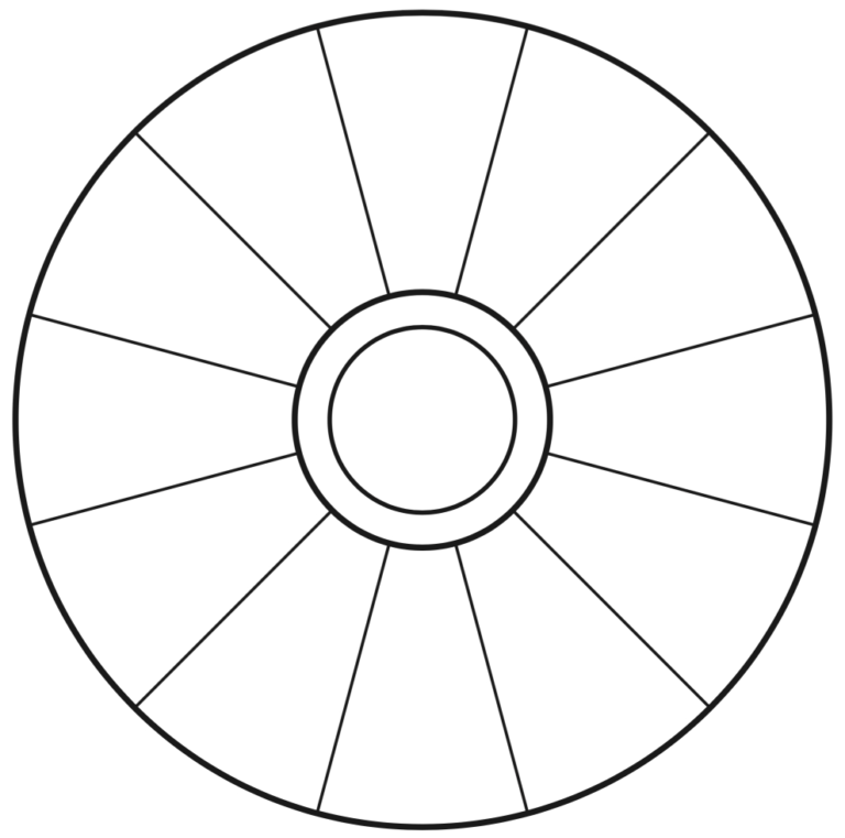 tony robbins printable wheel of life template