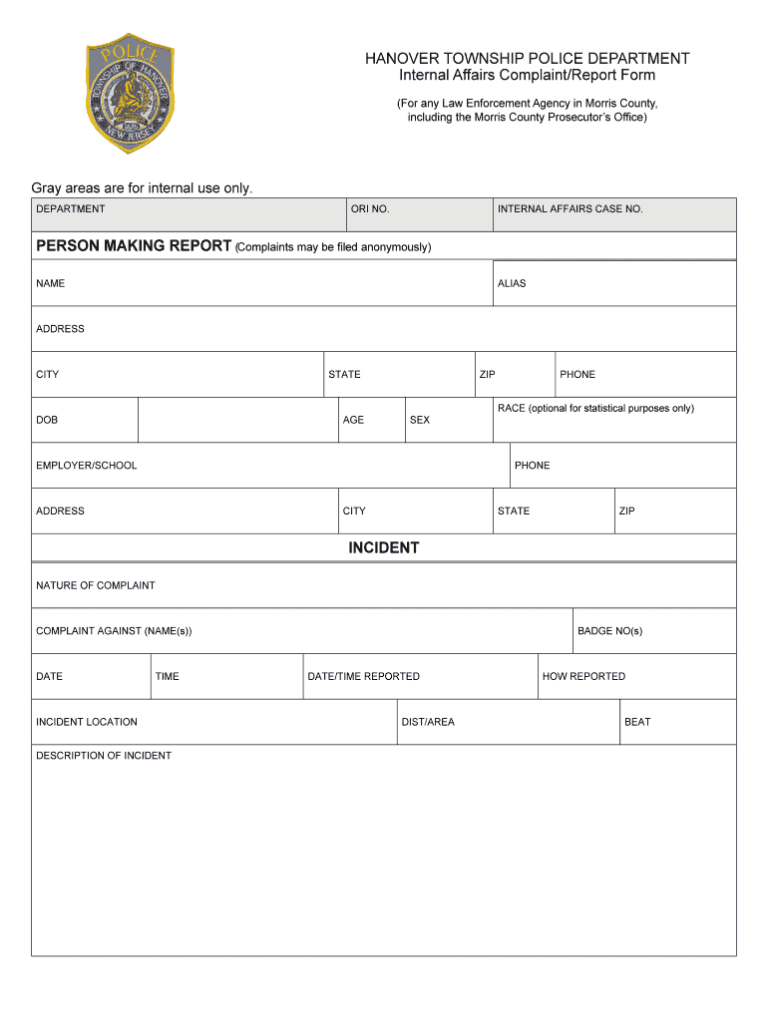 Printable Blank Police Report Forms Fill Online Printable Pertaining To Fake Police Report 4542