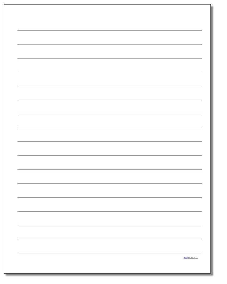 Printable Lined Paper inside Ruled Paper Template Word – Xfanzexpo.com