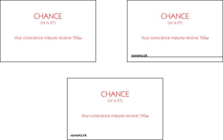 Chance Card Template Professional Template