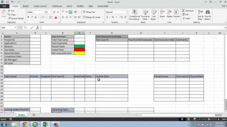 Qa Weekly Status Report Template - Professional Template