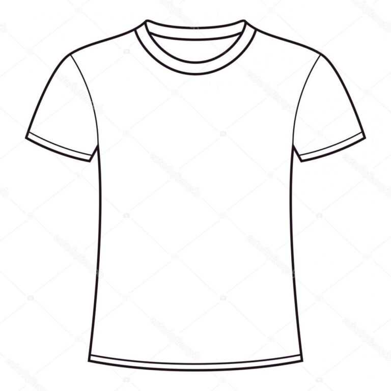 pocket t shirt outline