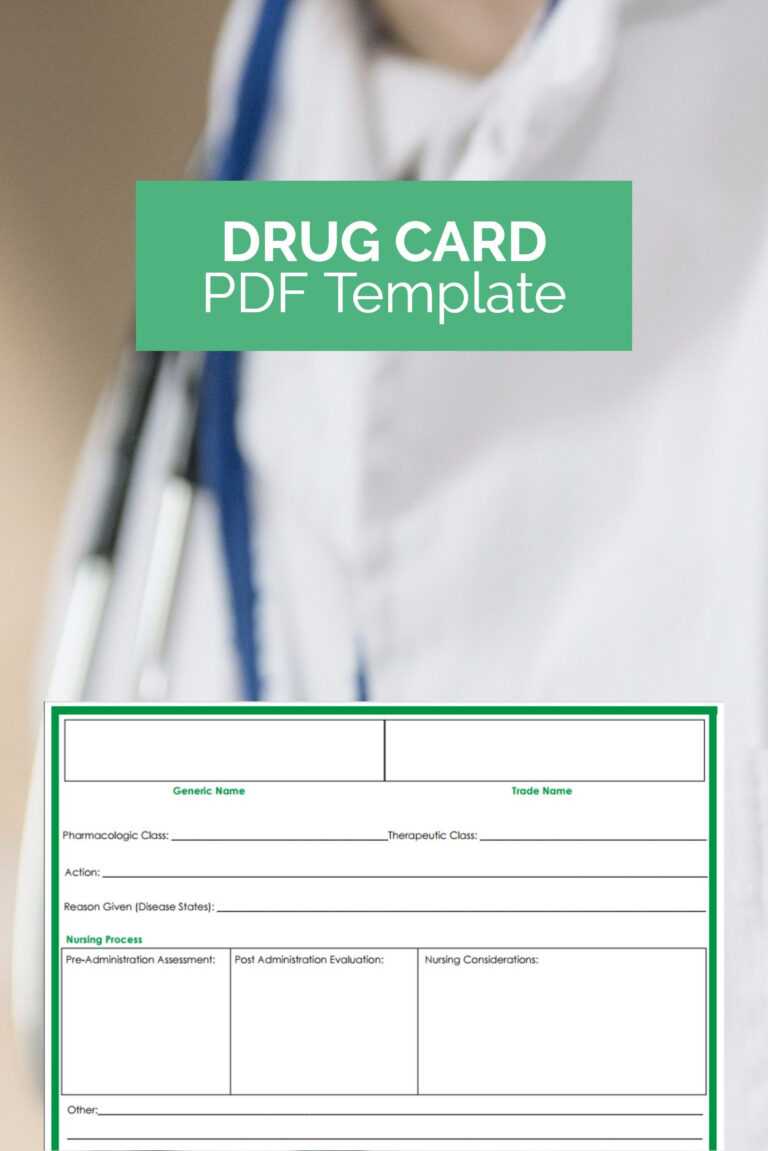 Want A Free Drug Card Template That Can Make Studying Much Throughout