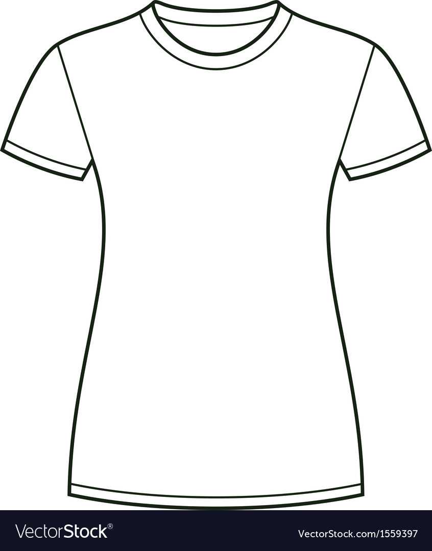 White T Shirt Design Template Within Blank T Shirt Outline Template ...