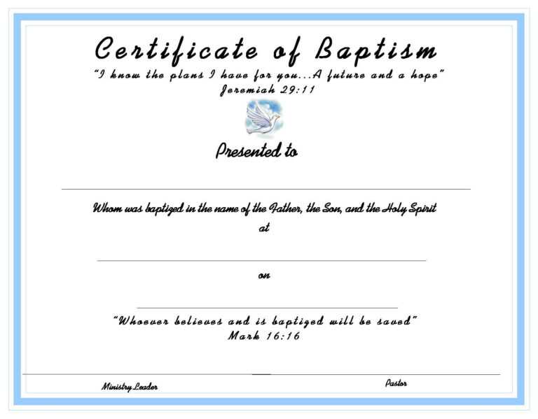 Www.certificatetemplate Baptism Certificate For Your With Christian ...